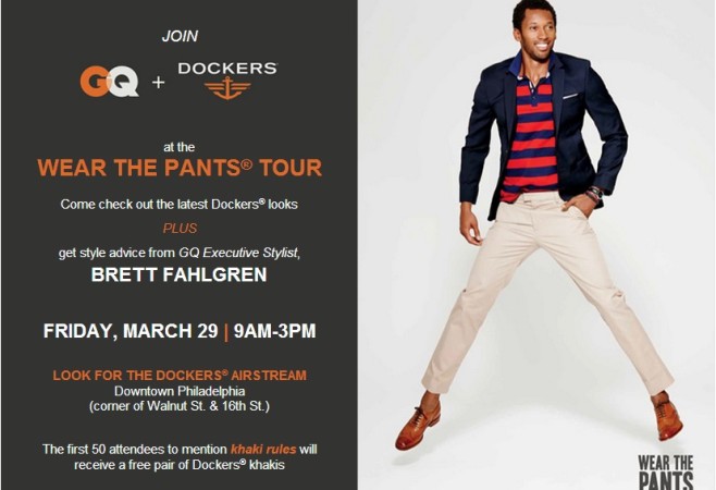 Style News: Dockers x GQ Descend on Philly March 29th & 30th
