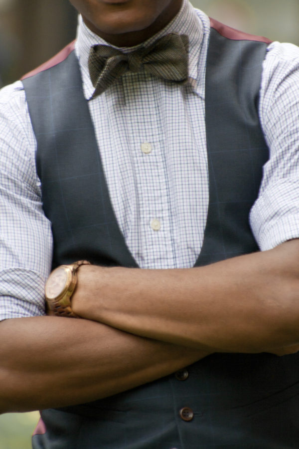 Lumina Clothing Bow Tie on Sabir Peele of Men's Style Pro