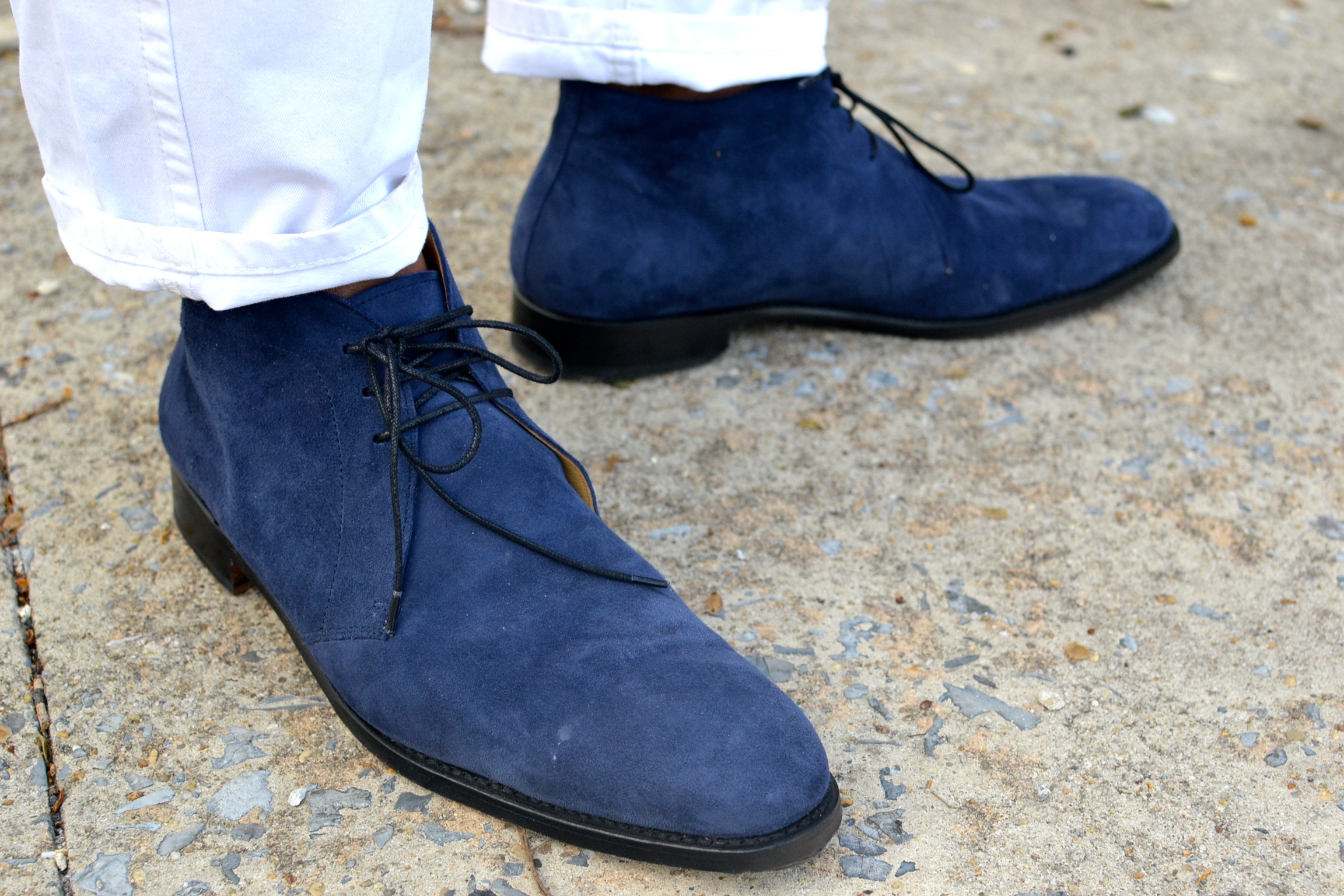 Shoe Passion No. 604 Blue Suede Chukka Boot