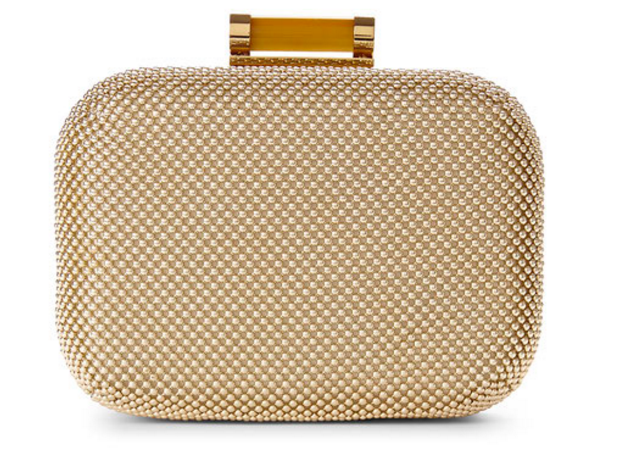 Jessica McClintock Gold Roxie Clutch