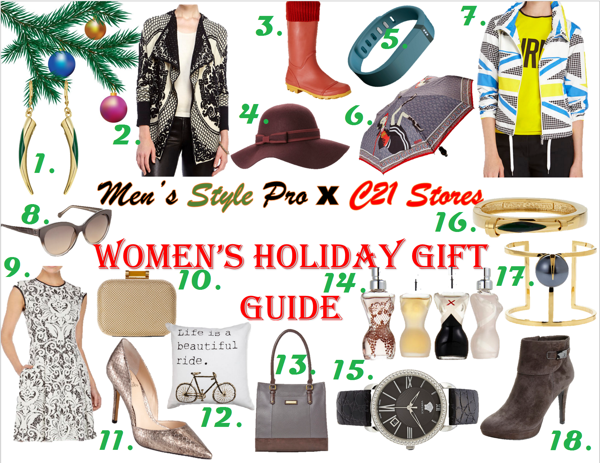 MSP x C21 Stores Women's Holiday Gift Guide Numbered