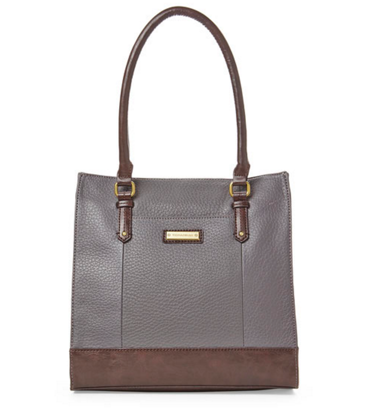 Tignanello Dark Grey & Brown Lexington Tote