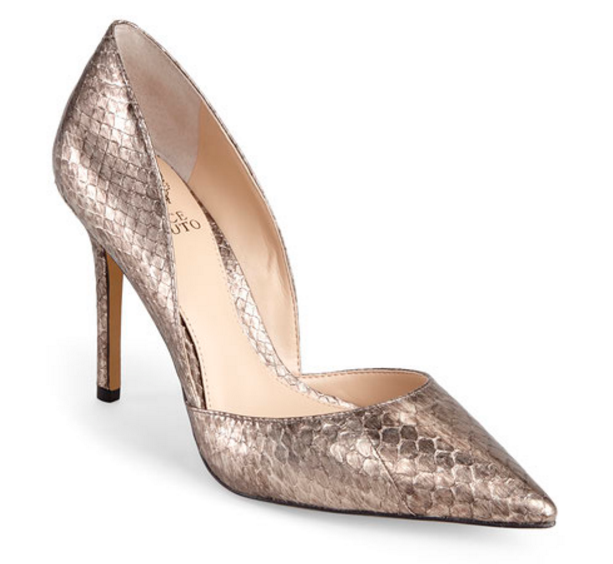 Vince Camuto Brown Snake Rowin Pumps