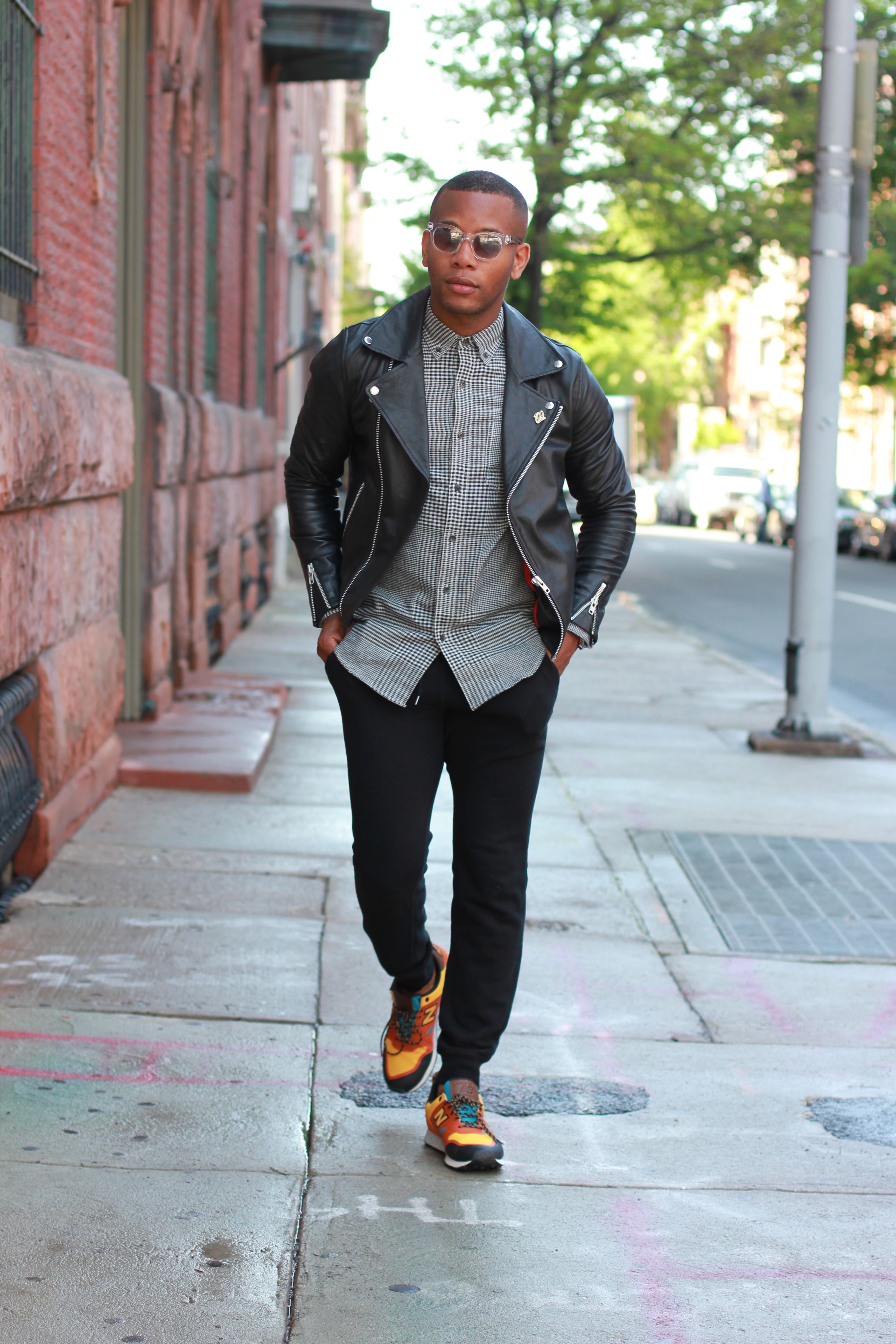 Sabir M. Peele of Men's Style Pro Kicks That Kick Feature with Zara + New Balance + Jay Butler