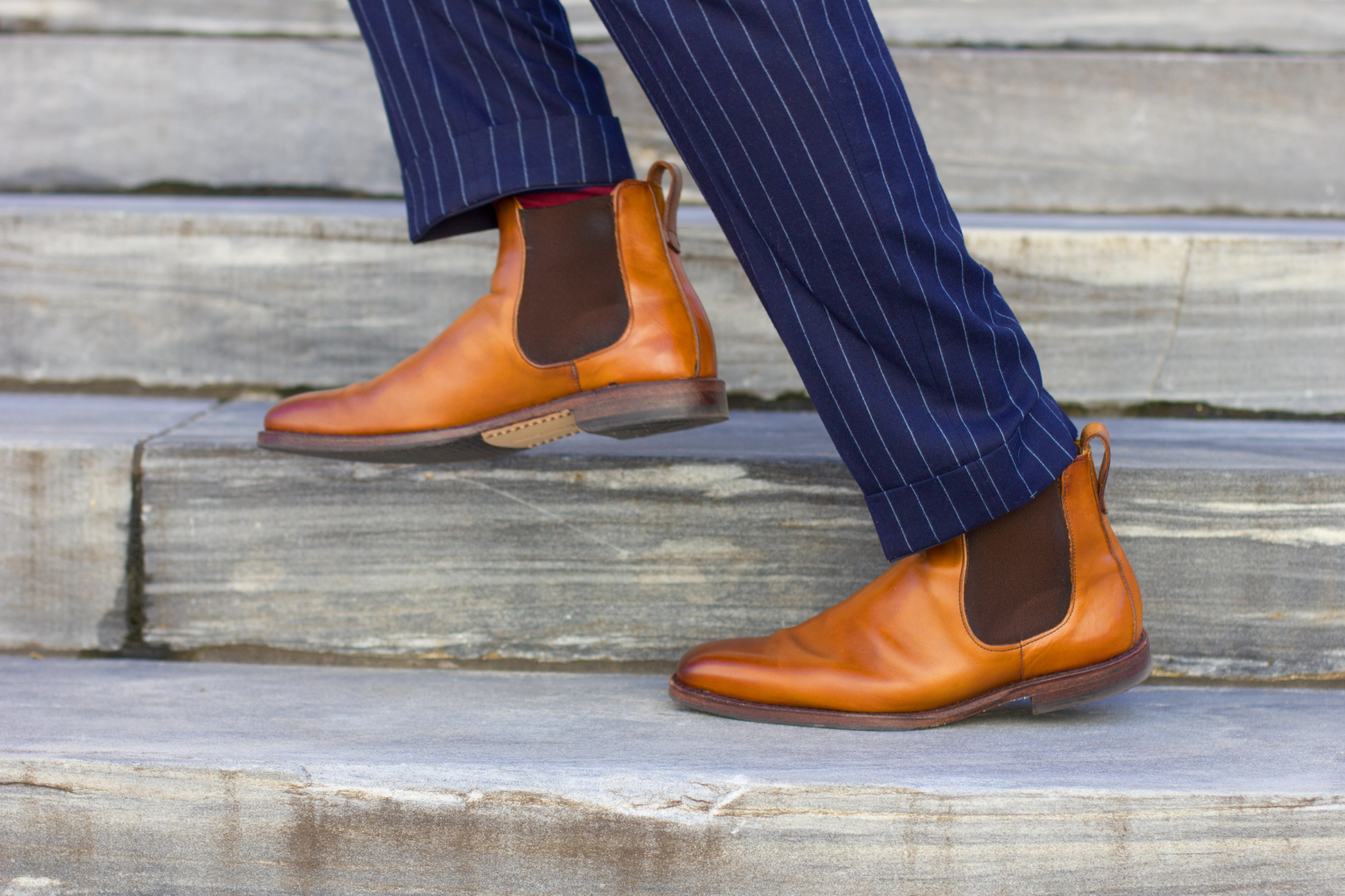 Sabir M. Peele of Men's Style Pro wearing Allen Edmonds Chelsea Boots