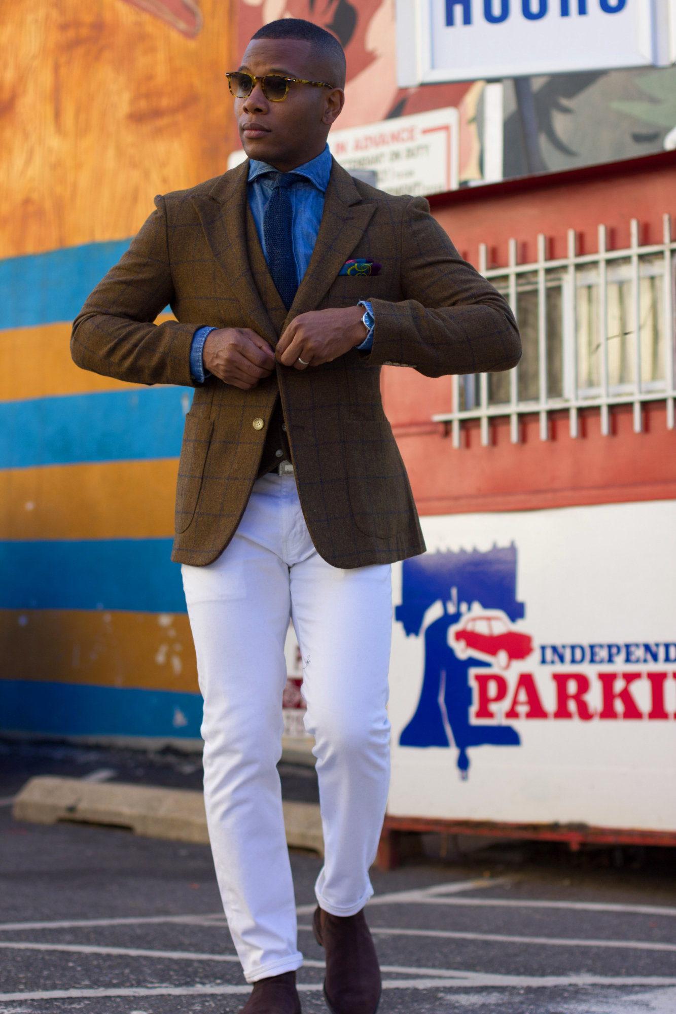 Sabir M. Peele of Men's Style Pro wearing Allen Edmonds Chelsea Boots