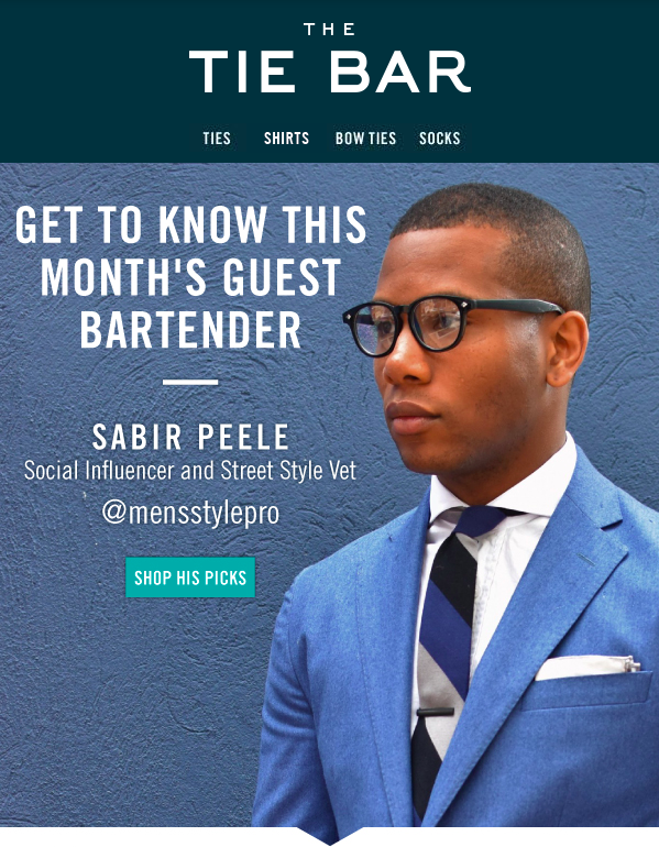 Men's Style Pro Guest Bartender for TheTieBar