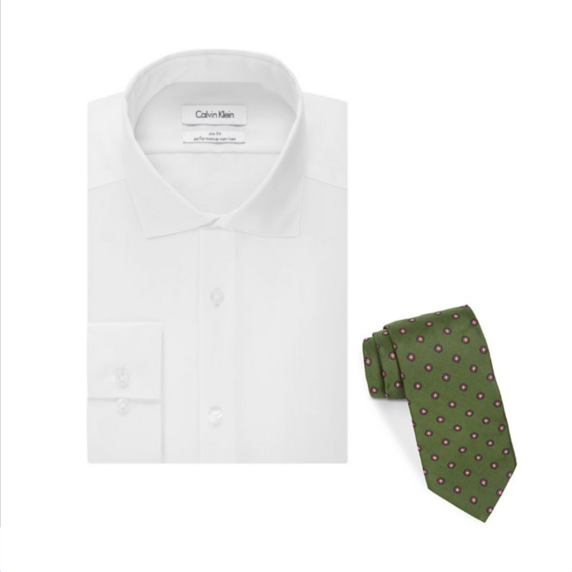 Calvin Klein Shirt + Brooks Brothers Tie