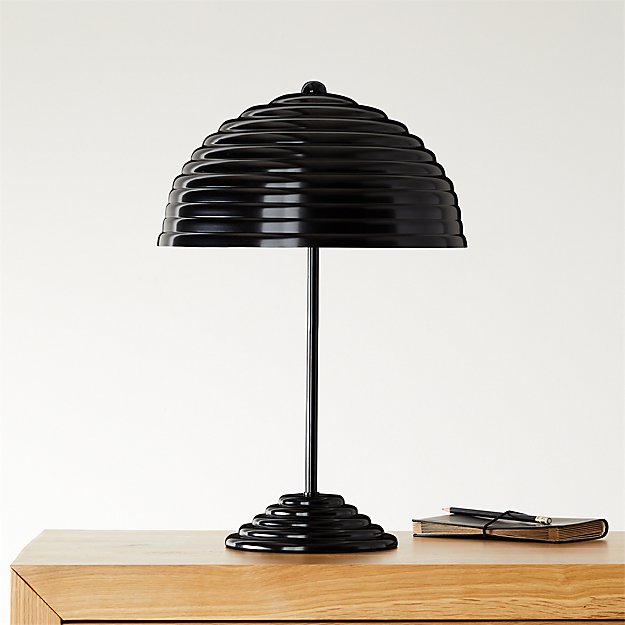 Ripley All Black Desk Lamp CB2+GQ