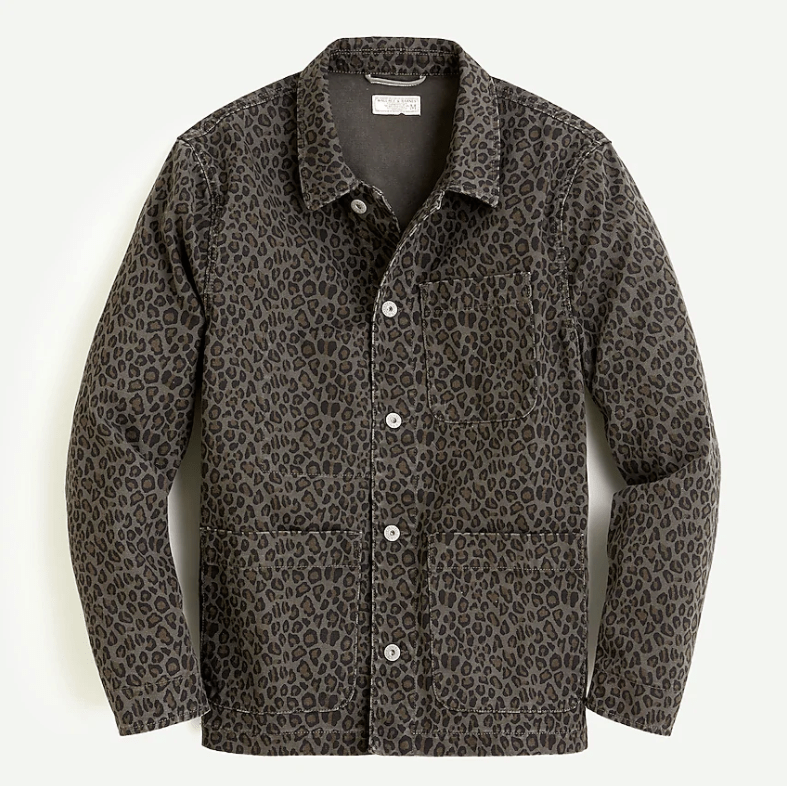J.Crew x Wallace and Barnes Chore Shirt in Olive