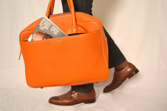 Logan Zane Orange Pebble Bag