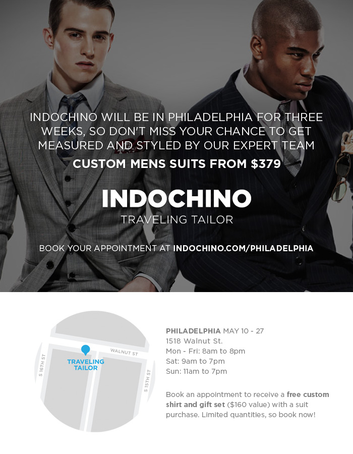 Indochino Philly Traveling Tailior