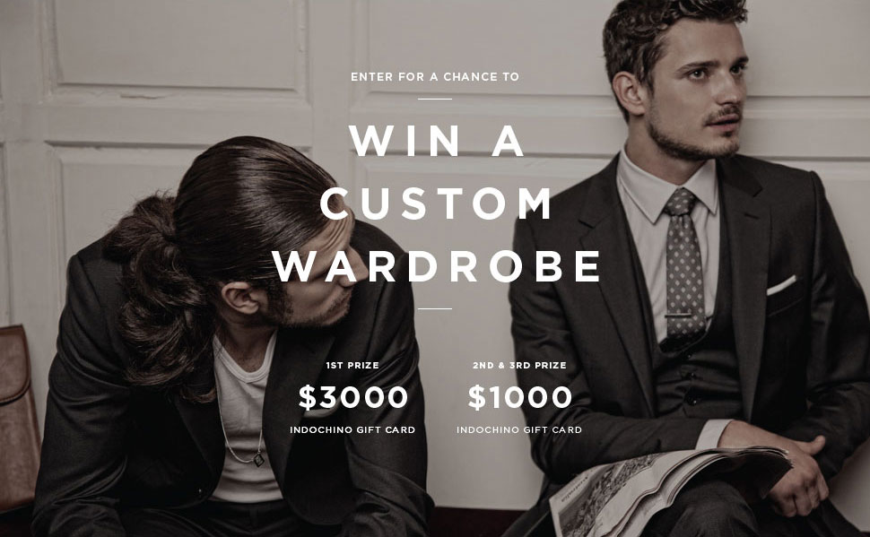 Indochino $3000 Custom Wardrobe Menswear Giveaway