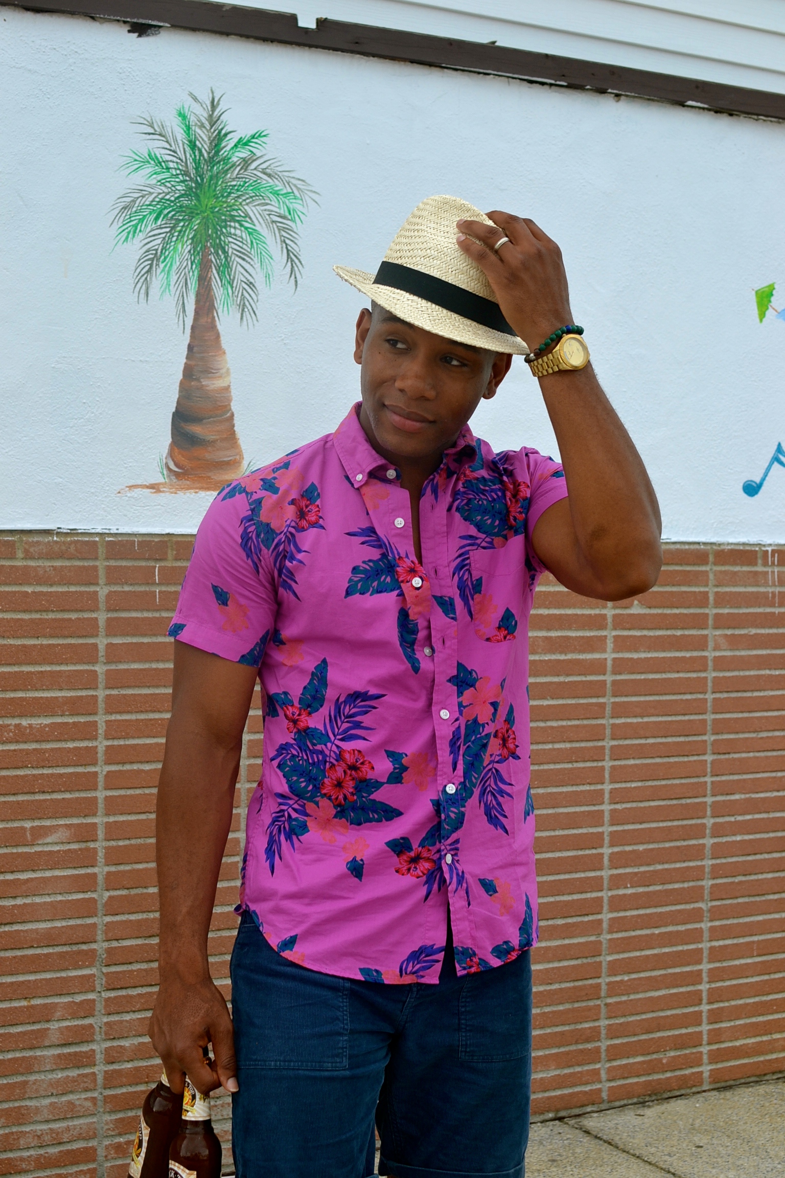 Men's style Pro in Lanai Floral Shirt