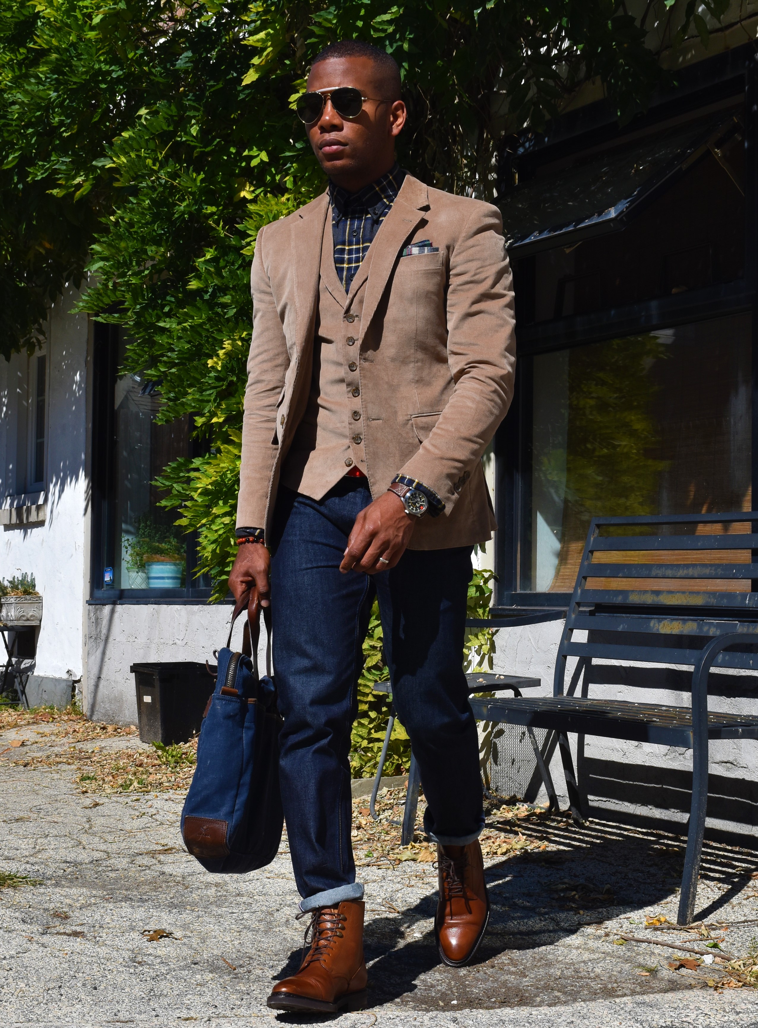 Tan Three Piece Corduroy Suit 5 Ways Pt. I | Men's Style Pro | Men's ...