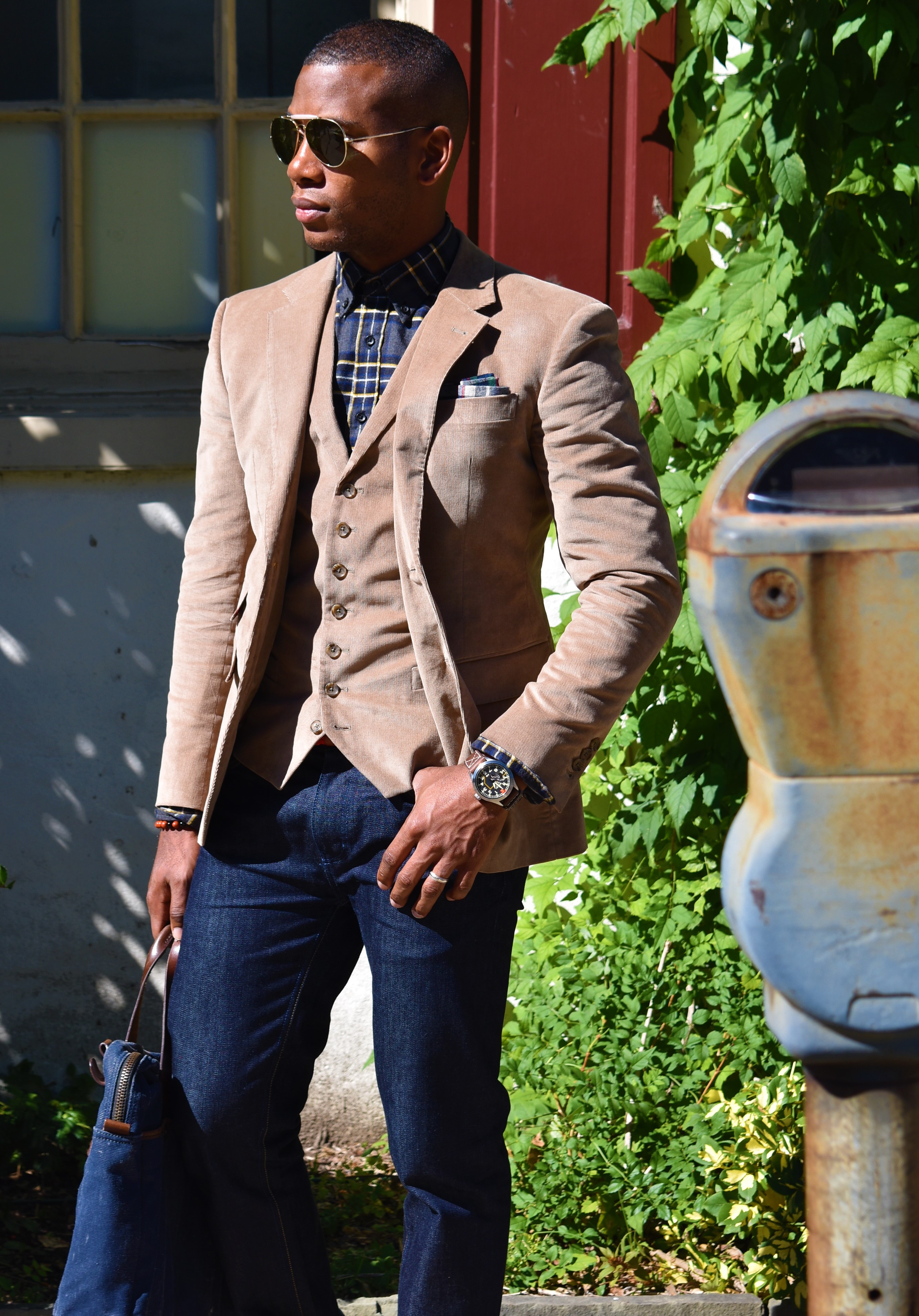 Tan Three Piece Corduroy Suit 5 Ways Pt. I | Men's Style Pro | Men's ...